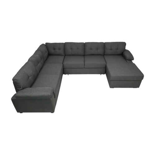 Latitude Run Aine Fabric Sectional Sleeper Sofa (Pull-Out Bed) With Storage Chaise, image 13