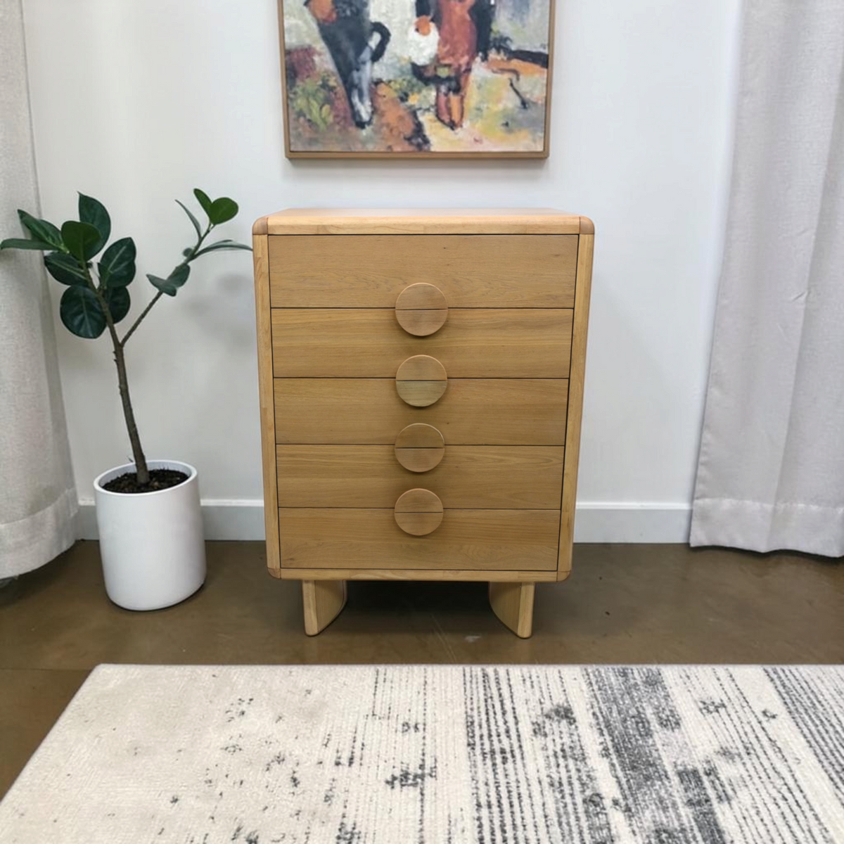 AllModern Gabrielle Chest, Light Oak