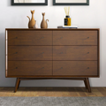 Mercury Row Chiasson Solid Wood 6 - Drawer Dresser