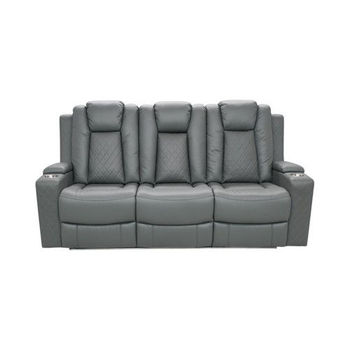 Ivy Bronx Tayeba Diamond Faux Leather Reclining Sofa, image 2