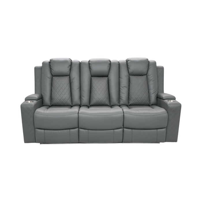 Ivy Bronx Tayeba Diamond Faux Leather Reclining Sofa, image 2