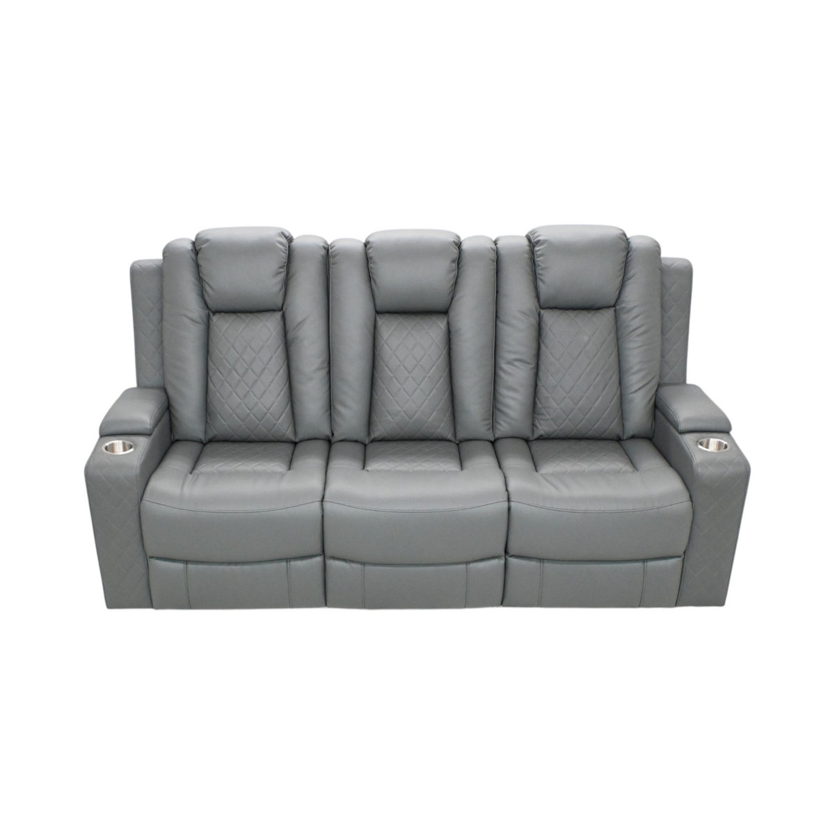 Ivy Bronx Tayeba Diamond Faux Leather Reclining Sofa