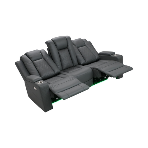 Ivy Bronx Tayeba Diamond Faux Leather Reclining Sofa, image 8