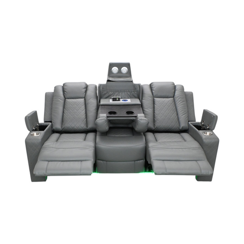 Ivy Bronx Tayeba Diamond Faux Leather Reclining Sofa, image 11