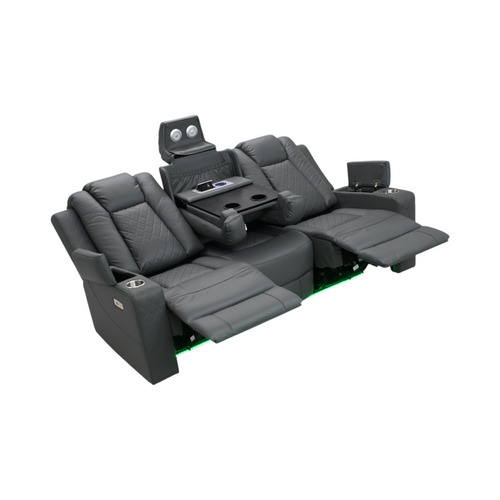Ivy Bronx Tayeba Diamond Faux Leather Reclining Sofa, image 12