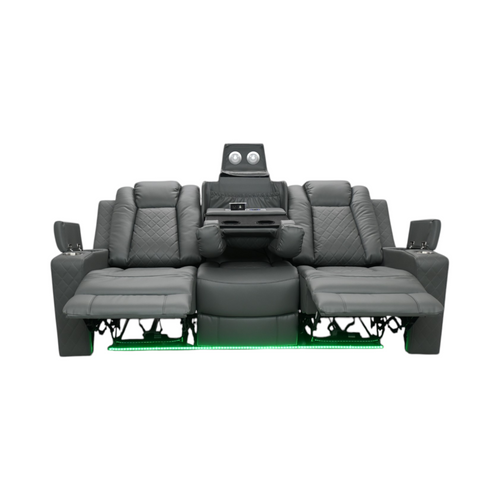 Ivy Bronx Tayeba Diamond Faux Leather Reclining Sofa, image 13