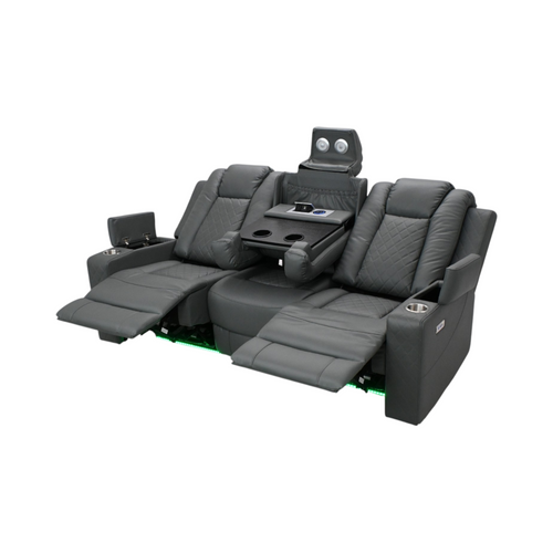 Ivy Bronx Tayeba Diamond Faux Leather Reclining Sofa, image 14