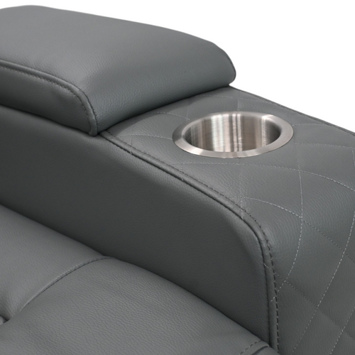 Ivy Bronx Tayeba Diamond Faux Leather Reclining Sofa, image 15