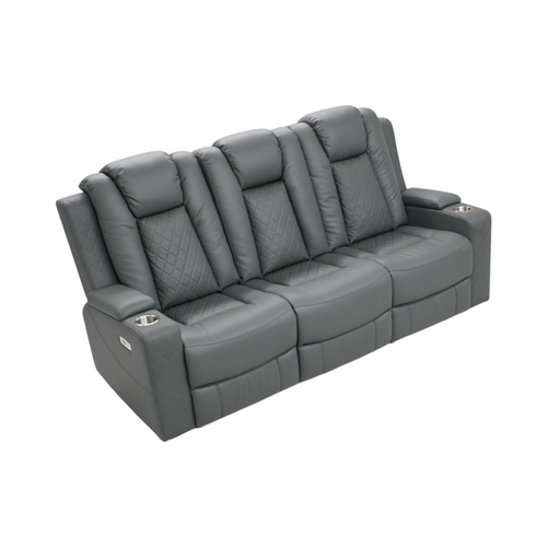 Ivy Bronx Tayeba Diamond Faux Leather Reclining Sofa, image 6