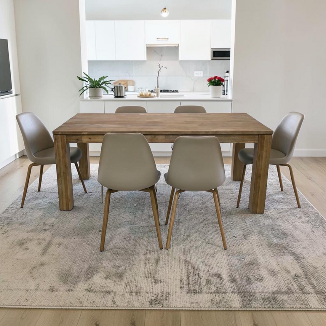 Ophelia & Co. Acacia Solid Wood Dining Table