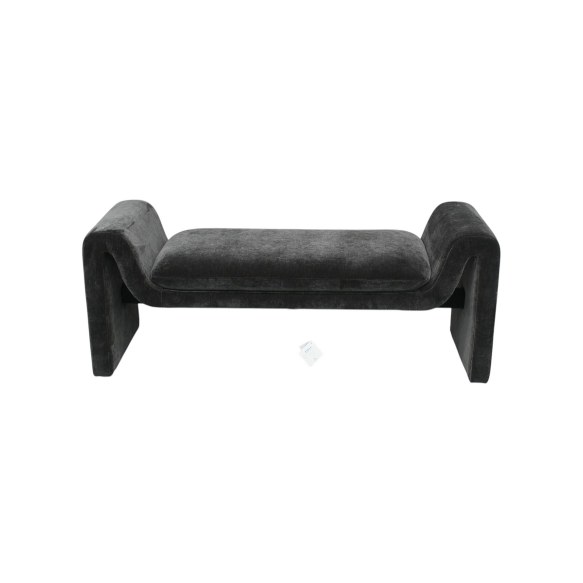 Uttermost Manson Modern Charcoal Bench