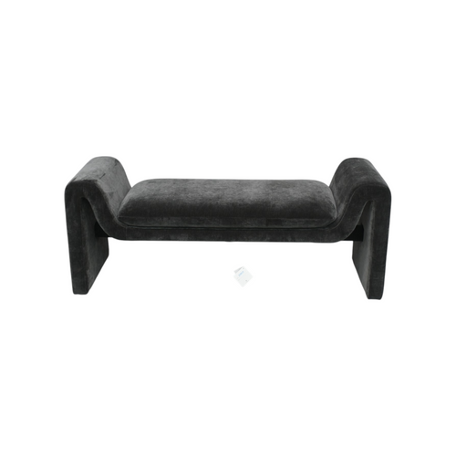 Uttermost Manson Modern Charcoal Bench, image 2