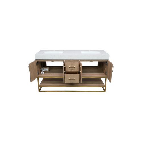 Vinnova Alistair Double Bathroom Vanity With Engineered Stone Top, image 5