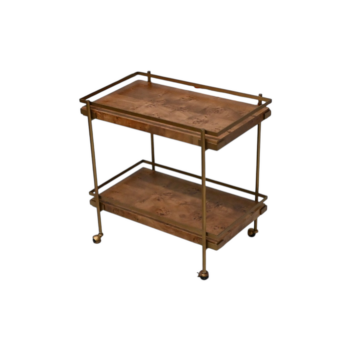 Worlds Away Cash Metal Bar Cart, image 2
