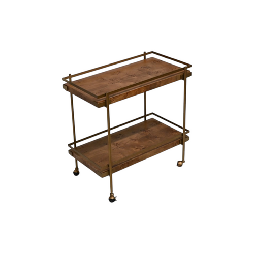 Worlds Away Cash Metal Bar Cart, image 4