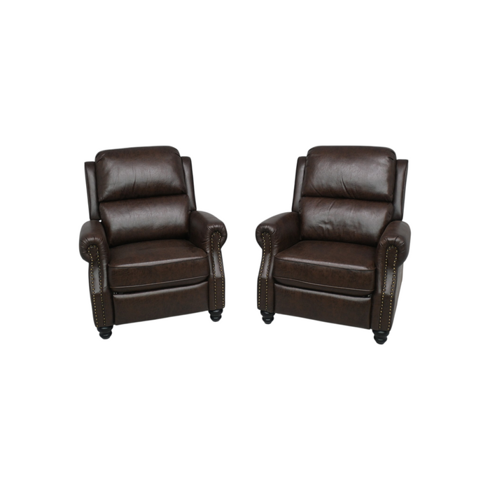 Canora Grey Classic and Overstuffed Soft Push Back Recliner (Set of 2), image 2