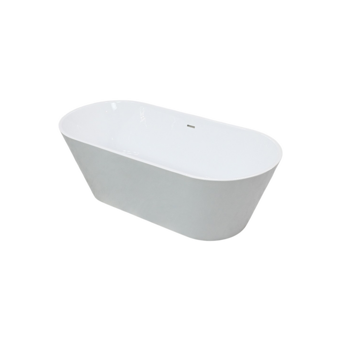 WoodBridge Cove Soaking Acrylic Bathtub B1701 -BG-Drain &O, image 2
