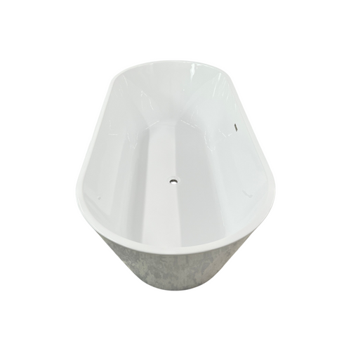 WoodBridge Cove Soaking Acrylic Bathtub B1701 -BG-Drain &O, image 6
