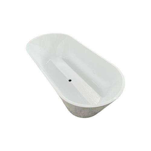 WoodBridge Cove Soaking Acrylic Bathtub B1701 -BG-Drain &O, image 8