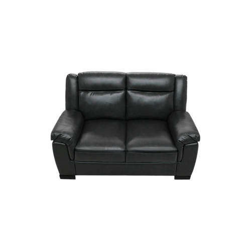 Latitude Run Jacob Grey Contemporary Faux Leather Loveseat With Pillow Top Arms, image 4