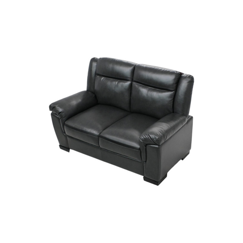 Latitude Run Jacob Grey Contemporary Faux Leather Loveseat With Pillow Top Arms, image 5