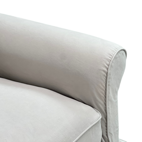 Wayfair Custom Upholstery Amari Rolled Arm Slipcovered Loveseat and 3-Seater Set, image 6