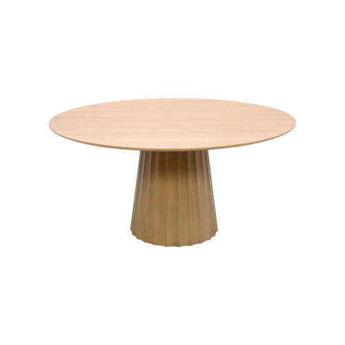 Latitude Run Solid Wood Dining Table Round Pedestal Kitchen Table, image 2