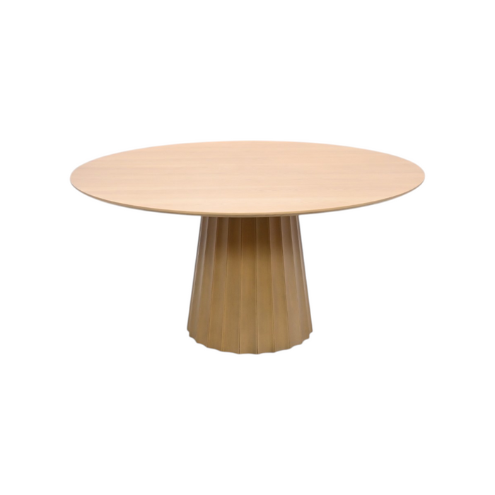 Latitude Run Solid Wood Dining Table Round Pedestal Kitchen Table, image 2