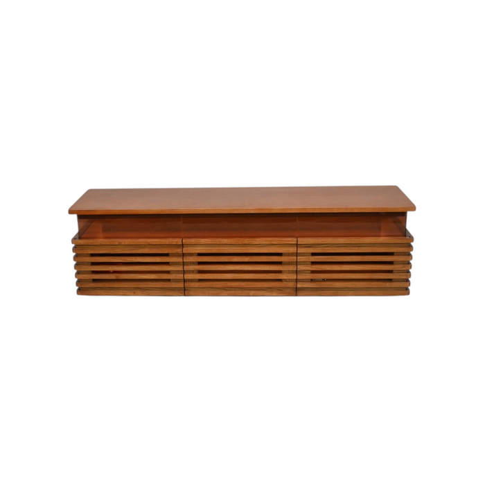 POVISON Selene Slatted Media Console With LED Lighting, image 2