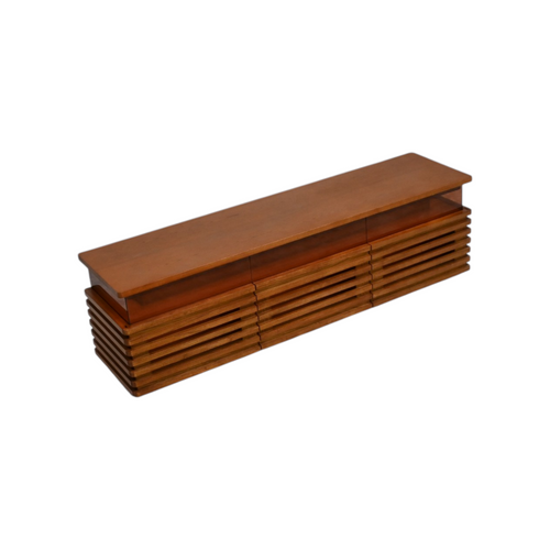 POVISON Selene Slatted Media Console With LED Lighting, image 5