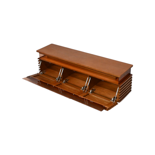 POVISON Selene Slatted Media Console With LED Lighting, image 6