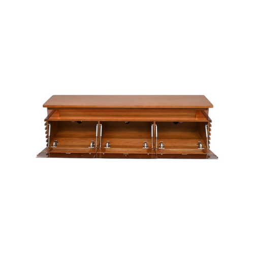 POVISON Selene Slatted Media Console With LED Lighting, image 7