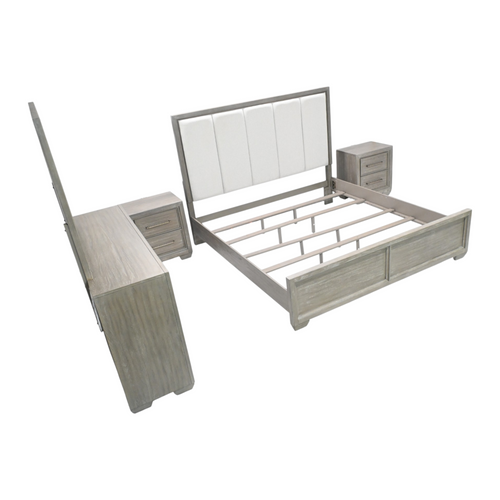 Roundhill Furniture Ennesley 5 Piece Upholstered Bedroom Set, image 10