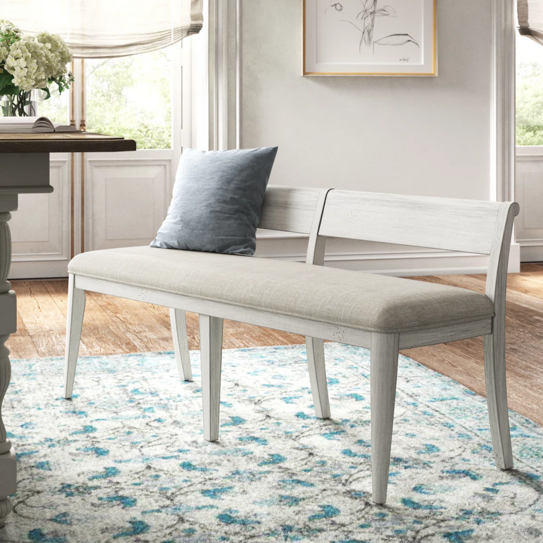 Sand & Stable Harlowe Upholstered Dining Bench