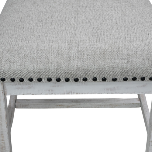 One Allium Way Signature Design By Ashley Valebeck Vintage Farmhouse Cushioned Dining Chair, Whitewash Set of 6, image 6