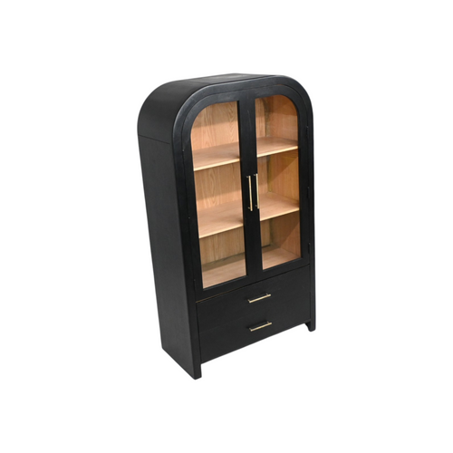 Joss & Main Decker Liam Solid Wood Tall Cabinet, image 4