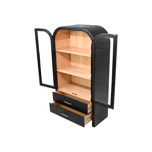 Joss & Main Decker Liam Solid Wood Tall Cabinet, image 5
