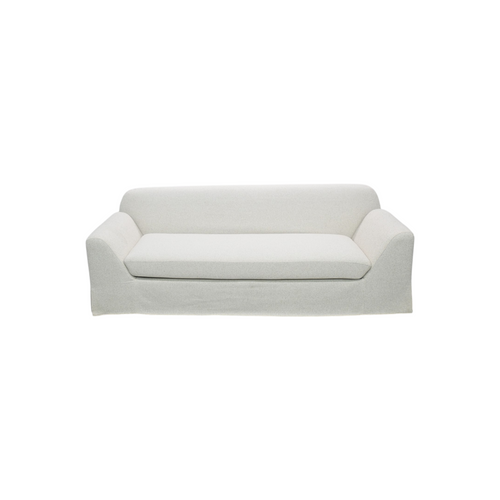 Caloroso Nuvora Modern Deep Seat Upholstered Skirted Sofa, Slope Arm Coastal Couch, Seats 3 for Living Room, Fully Assembled, image 2