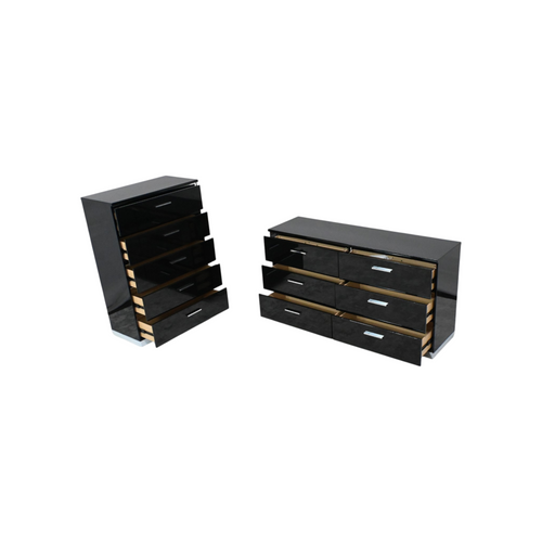 Wade Logan Arosh Wood 6-Drawer Dresser And 5 - Drawer Dresser Set, image 6