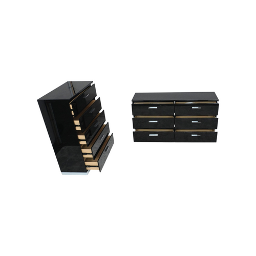 Wade Logan Arosh Wood 6-Drawer Dresser And 5 - Drawer Dresser Set, image 9