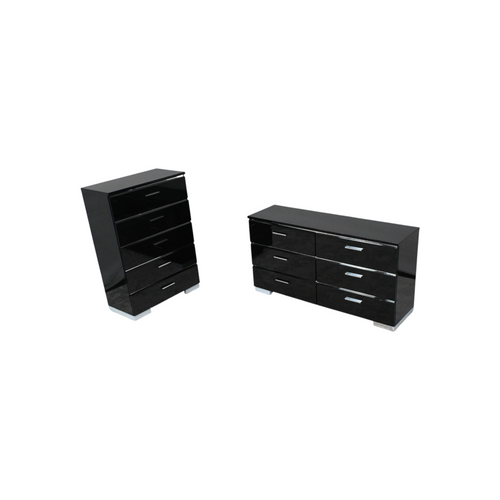 Wade Logan Arosh Wood 6-Drawer Dresser And 5 - Drawer Dresser Set, image 2