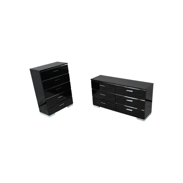 Wade Logan Arosh Wood 6-Drawer Dresser And 5 - Drawer Dresser Set, image 2