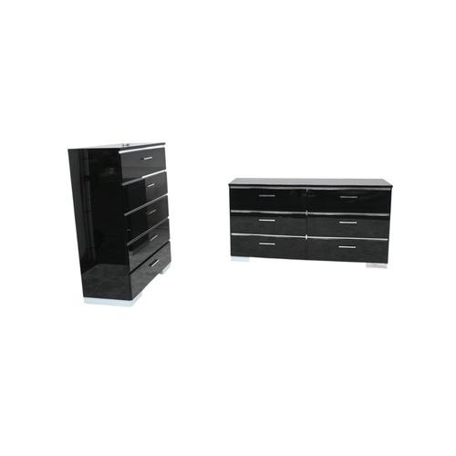 Wade Logan Arosh Wood 6-Drawer Dresser And 5 - Drawer Dresser Set, image 3