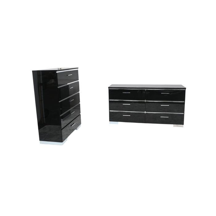 Wade Logan Arosh Wood 6-Drawer Dresser And 5 - Drawer Dresser Set, image 3