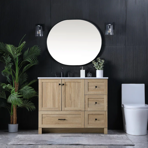 Lark Manor Soma Mango Wood Single Bathroom Vanity, image 1