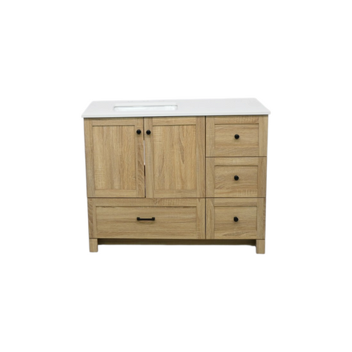 Lark Manor Soma Mango Wood Single Bathroom Vanity, image 2