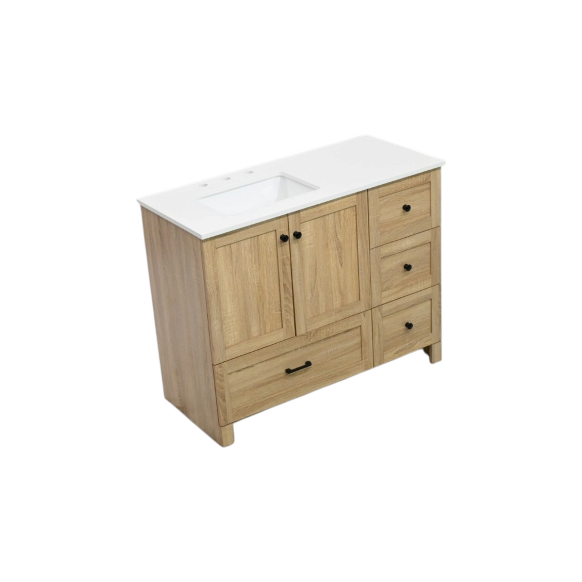 Lark Manor Soma Mango Wood Single Bathroom Vanity