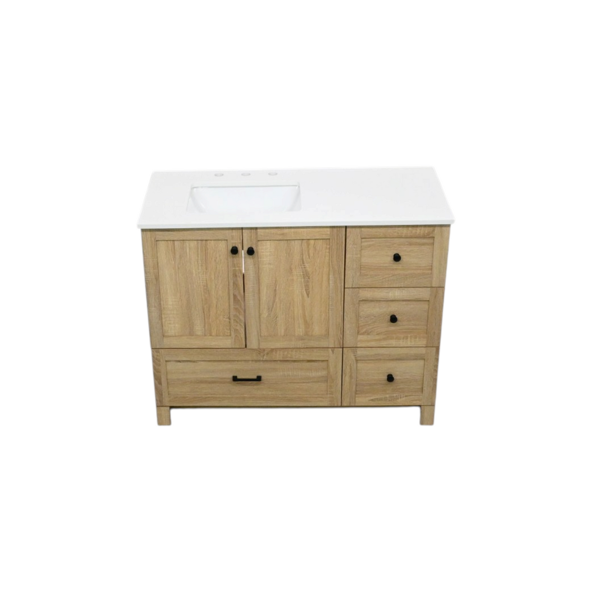 Lark Manor Soma Mango Wood Single Bathroom Vanity