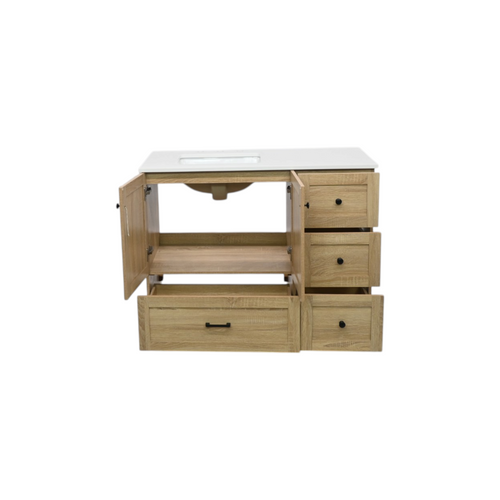 Lark Manor Soma Mango Wood Single Bathroom Vanity, image 7