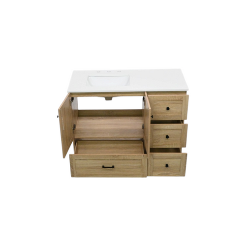 Lark Manor Soma Mango Wood Single Bathroom Vanity, image 8
